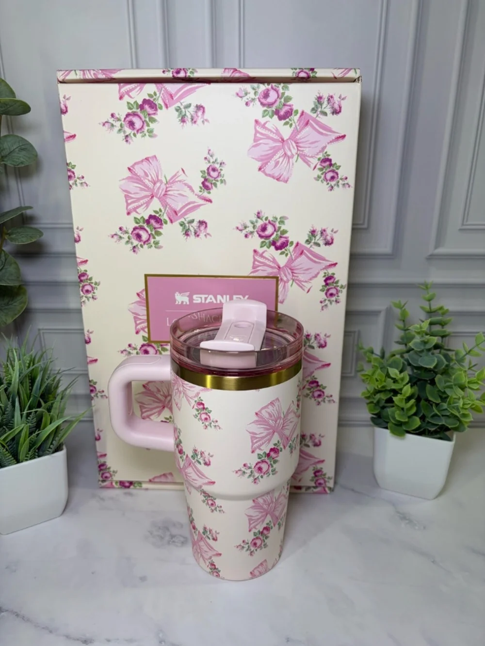 LoveShackFancy x Target & Stanley Rosa Beaux Pink 20oz BUNDLE BNWT